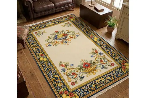 Gold Vazo Dokulu Dokuma Taban Halı, 685 Yng 80X150 Cm