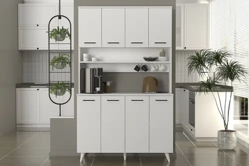 Real Çok Amaçlı Dolap, Beyaz, 120 Cm