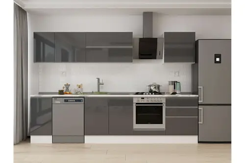 Alvinka 310X210 Cm Mutfak Dolabı, M E90S40S60 2 Antrasit Suntalam