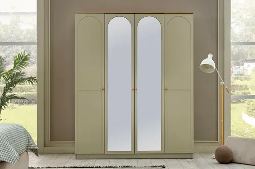 Capra Bohem Genç Odası Gardırobu, 4 Kapaklı