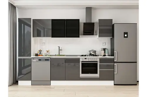 Alvinka 295X210 Cm Mutfak Dolabı, Mb E90B40S45 3 Antrasit Suntalam