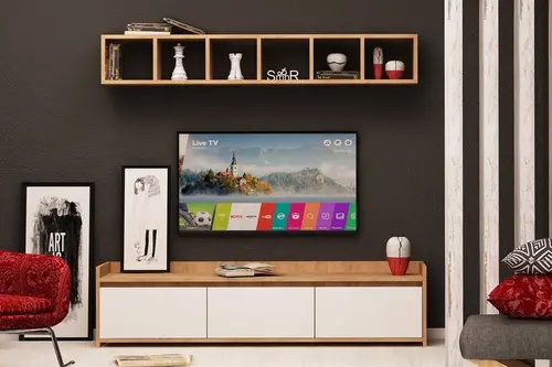 Esmob Liçi Tv Ünitesi, Meşe-Beyaz