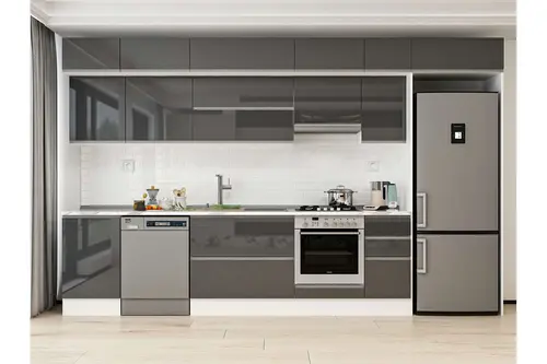 Alvinka 380X240 Cm Mutfak Dolabı, Mb E90S50S40 1 Antrasit Suntalam