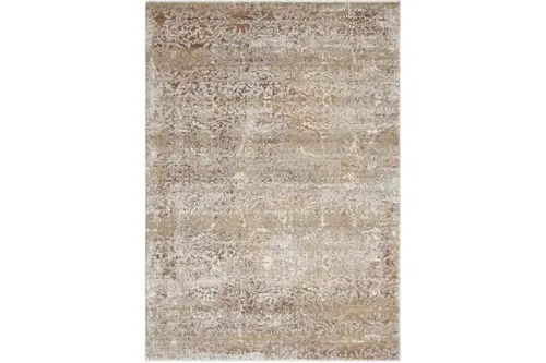 Mondelal Klasik Vintage Çiçek Desenli Halı 805, Bej, 80X150
