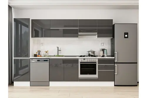 Alvinka 310X210 Cm Mutfak Dolabı, Mb E90B50S50 1 Antrasit Suntalam
