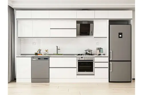 Alvinka 375X240 Cm Mutfak Dolabı, Mb E80S50S45 2 Beyaz Suntalam