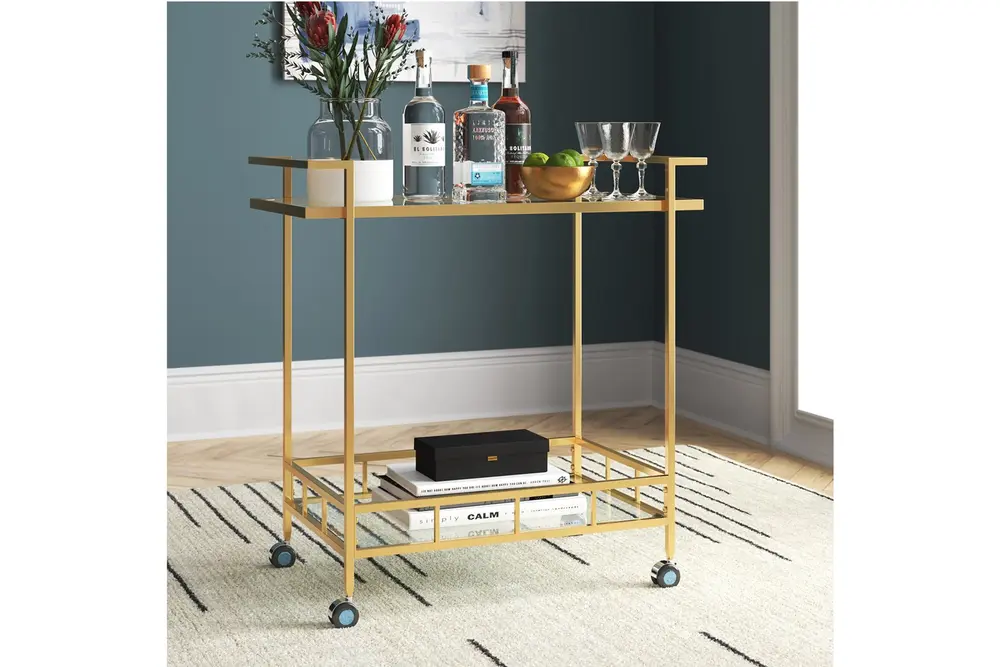 Sharon Gold Metal Servis Arabası