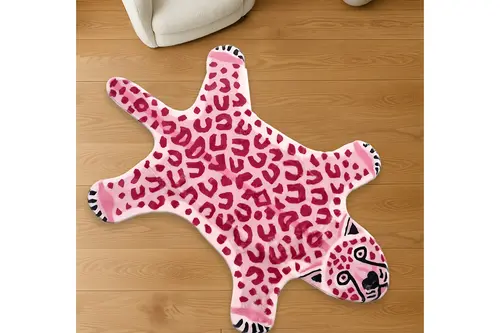 Pink Panter Baskılı Dokuma Taban Halı, 212 Yng, 60X100 Cm