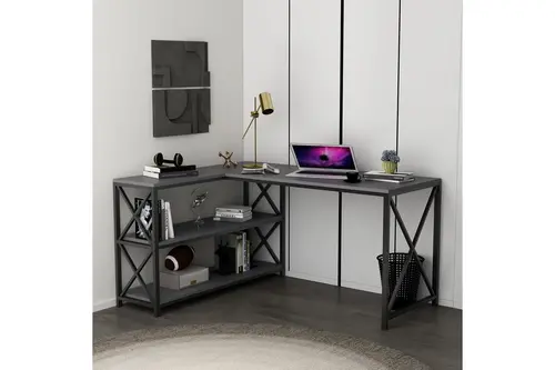 Flexy L Çalışma Masası, Antrasit