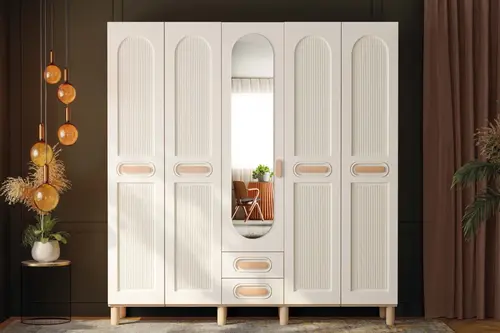 Zümrüt %100 Mdf Gardırop, Aytaşı, 5 Kapaklı
