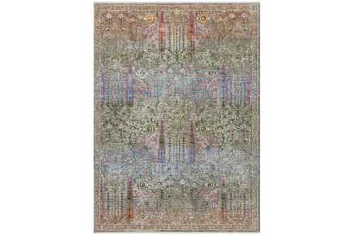 Mondelal Klasik Vintage Çiçek Desenli Halı 801, Multi, 80X150