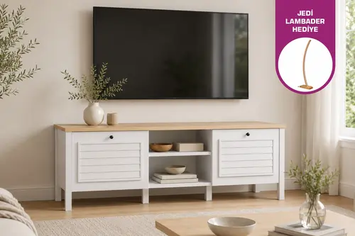 Taıga Kapaklı Raflı Tv Ünitesi, 140 Cm