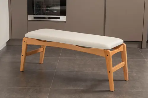Touch İskandinav Bench, Meşe Krem