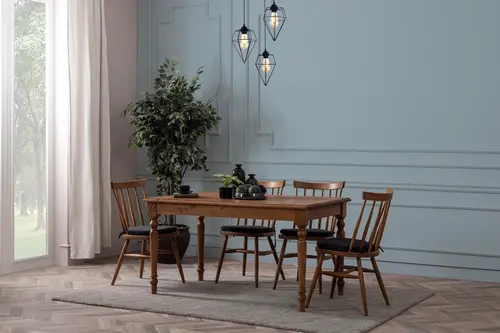 Lucenta Ahşap Masa Takımı, 120X80