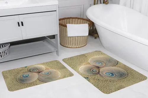 Rovigo Home Dijital Baskılı İkili Banyo Paspas Takımı, Rvg5239