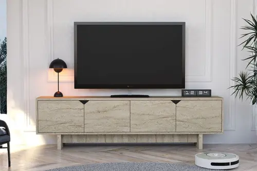 Turan Tv Ünitesi, Traverten, 180 Cm