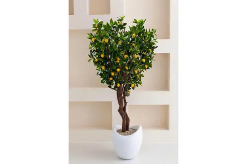 Flora Yapay Limon Ağacı, Islak Dokulu, 35 Dal, 200 Cm