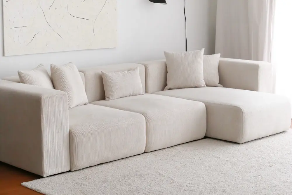 Evodeko Yolo Modüler Köşe Koltuk, Beyaz