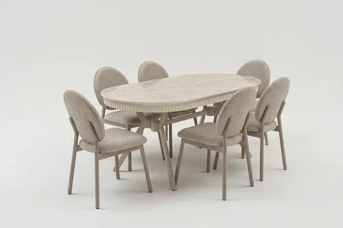 Lirik Yemek Masa Takımı, Cappucıno Sılves