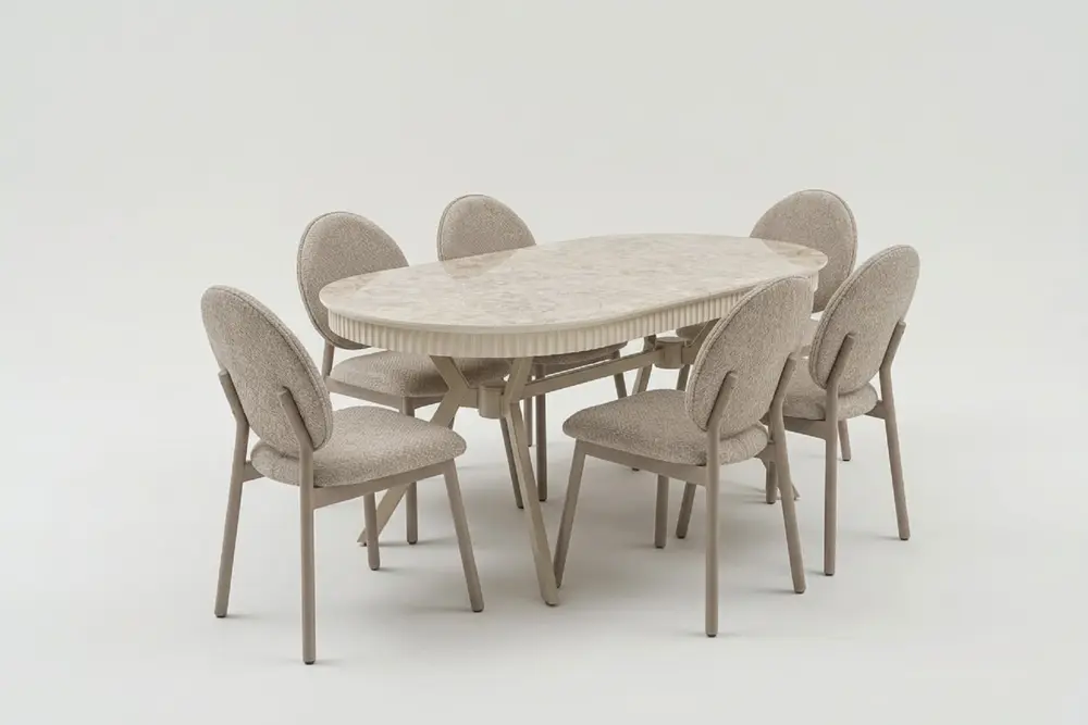 Lirik Yemek Masa Takımı, Cappucıno Sılves