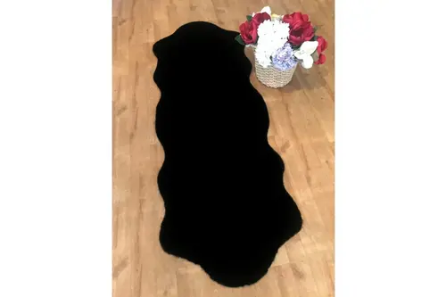 Tappeto Rex Tavşanı Postu Rex15, Siyah, 75X150