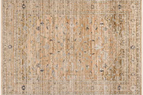 Pera Halı Karamel Turuncu Eskitme Desenli Modern Halı Fmrt05 60X90 Cm