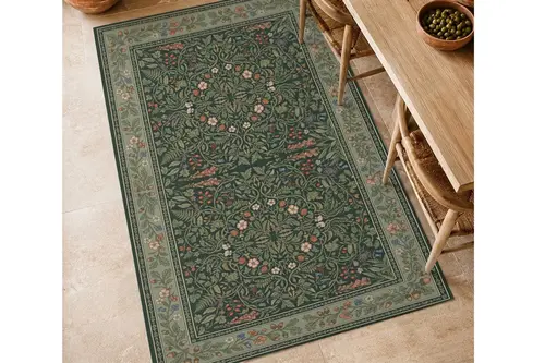 Zümrüt Bahçe Dokuma Taban Halı, 642Yng 80X150 Cm