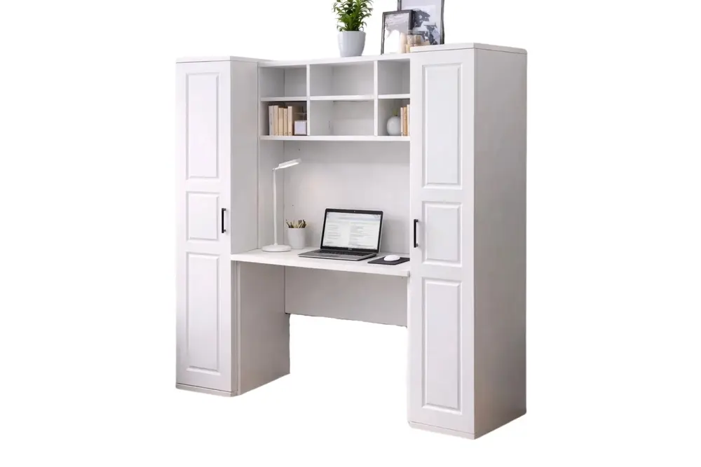 Merisa 2 Kitaplıklı Çalışma Masası, Beyaz