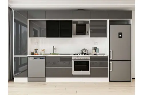 Alvinka 385X240 Cm Mutfak Dolabı, Mbb E80B45S60 3 Antrasit Suntalam