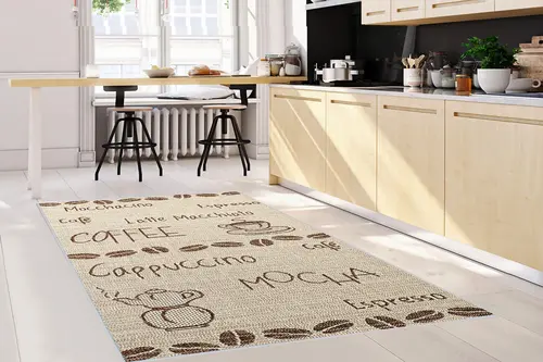 Dijital Baskı Kaymaz Yıkanabilir Mutfak Halısı, R203880X150 Cm