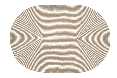 Milda Jüt Hasır Örgü Bohem Çift Taraflı Hav Vermez Kilim, 74, 80X120