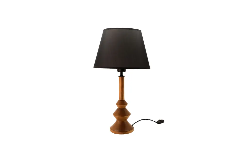 Massello Desıgn Elegante Ahşap Abajur, Ceviz