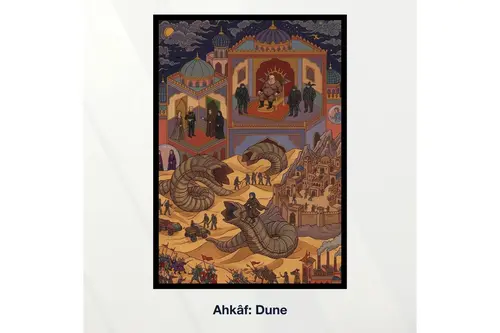 Miniaworks Ahkâf: Dune Siyah Çerçeveli Poster 21X30