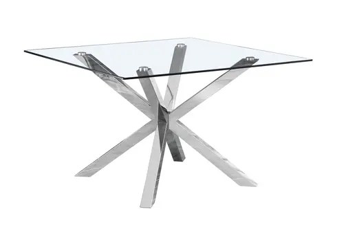 Erıka Paslanmaz Metal Yemek Masası, Kare, 120X120