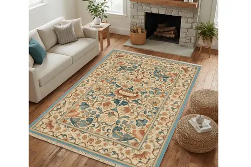 Terra Blue Dokuma Taban Halı, 566 Yng 80X150 Cm