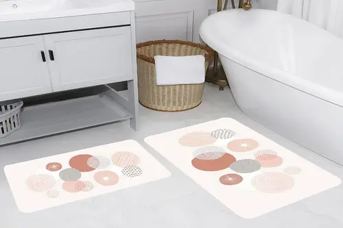 Rovigo Home Dijital Baskılı İkili Banyo Paspas Takımı, Rvg5265