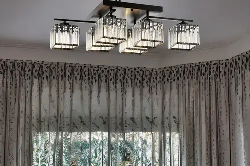 Avonnı Av-60230-6Bsy Eskitme/Siyah Boyalı Modern Avize 80X40 Cm