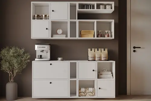 Bk Çok Amaçlı Dolap, Duvara Monte Raflı, Kbr
