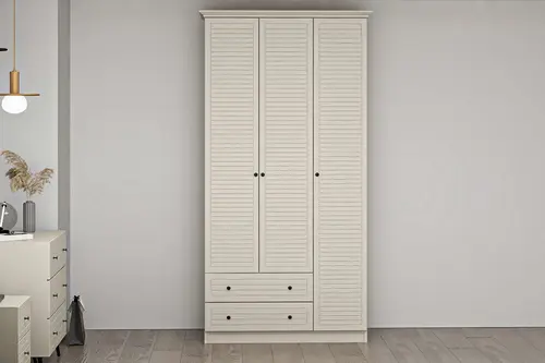Livo Membran Kapaklı Gardırop, Kumtaşı, 3 Kapaklı