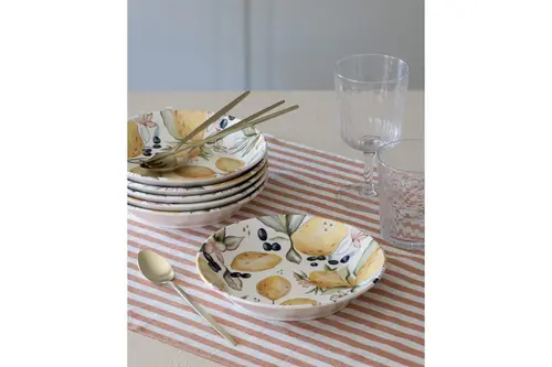 The Mia Limoncello Yemek Tabağı 6Lı Set 20 Cm