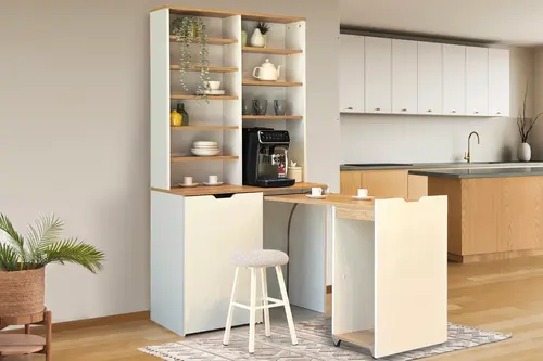 Flexa Katlanabılır Masalı Kahve Kösesi Takım, Karinasedef, 70 Cm