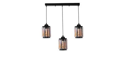 Hugo Üçlü Sıralı Siyah Sarkıt