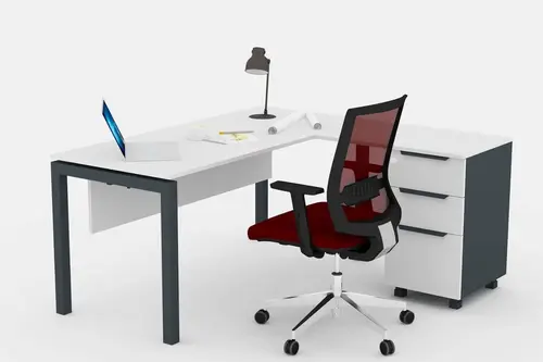Galaxy Kesonlu L Ofis Masası, 160 Cm