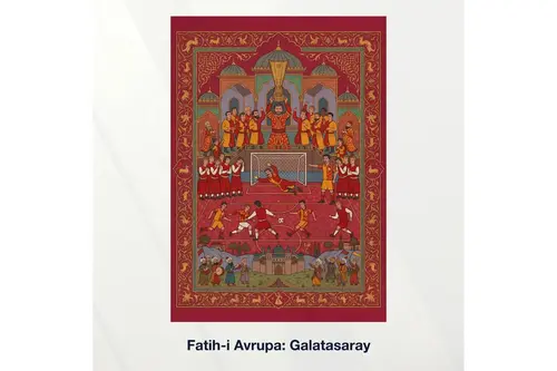 Miniaworks Fatih-İ Avrupa: Galatasaray Kanvas Tablo 21X30