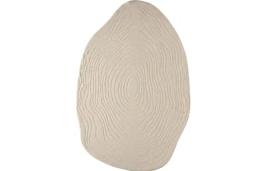 Alora Amorf Modern Yumuşak Shaggy Halı, A003, Bej, 160X230