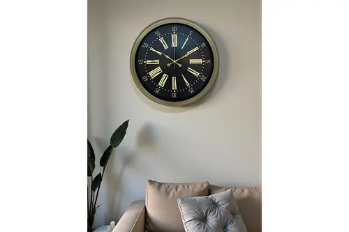 Antik Roma Eskitme Duvar Saati 40 Cm