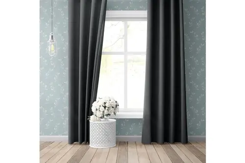 Etshome Antrasit Blackout Perde 140X260