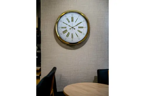 Royal Gold Metal Duvar Saati 40 Cm