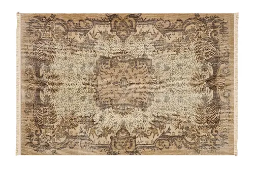 Motifli Vintage Dokuma Taban Halı, 383 Yng, 60X120 Cm