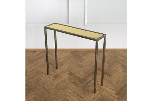 Shiny Metal Dresuar Eskitme Pirinç Ayak Ayna Tabla